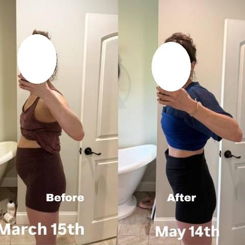 Client before and after