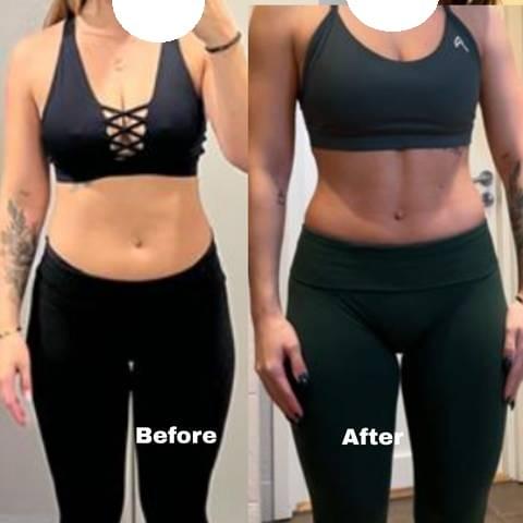 Client before and after